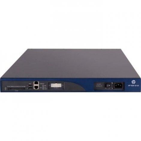 HP JG729A#ABA | MSR30-20 TAA-compliant Router 2 Ports Management Port 6 Slots Gigabit Ethernet Power Supply 1U Rack-mountable