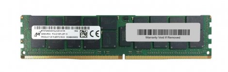 HP MTA72ASS4G72LZ-2G1-HP | MTA72ASS4G72LZ-2G1- 32GB DDR4-2133MHz PC4-17000 ECC Registered CL15 288-Pin LRDIMM 1.2V Quad Rank Memory Module
