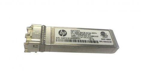 HP QK724A#0D1 | B-Series 16Gb/s 16GBase-SW Multi-Mode Fiber 850nm 100m Fiber Channel LC Connector SFP+ Transceiver Module