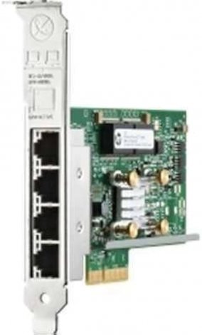 HPE 647594-B21B-LP | 4-Ports 1Gb/s 10/100/1000Base-T PCI-Express 2.0 x4 331T Gigabit Ethernet Network Adapter