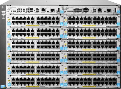 HPE J9822A#B8X | Aruba 12 x Expansion Slots Supports 10GbE / PoE+ Managed Layer 3 7U Rack-mountable Switch Chassis