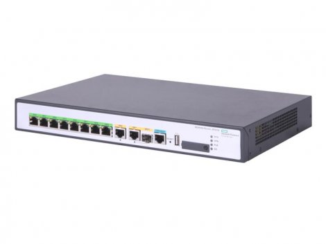 HPE JH301A#ACC | FlexNetwork MSR958 8 x LAN Ports PoE 1000Base-T RJ-45 + 1 x WAN Port 1000Base-T RJ-45 + 1 x SFP Port Router