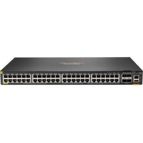 HPE JL665A#AKM | Aruba CX 6300 48 x Ports 1000Base-T PoE+ 4 x Ports 50GbE SFP56 Layer 3 Managed Rack-mountable Network Switch