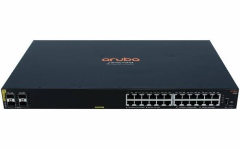 HPE JL677A#ACC | Aruba CX 6100 24G 24 x Ports 1GbE PoE 4 x Ports 10GbE SFP+ Layer 3 Managed Rack-mountable Network Switch