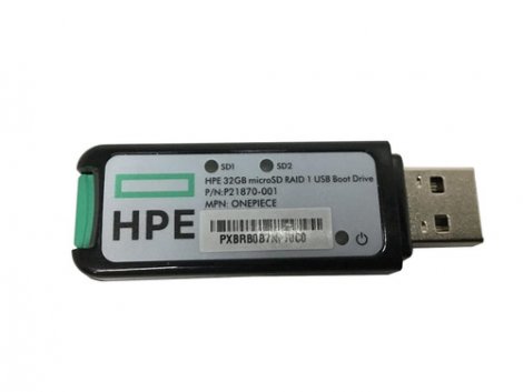 HPE P21870-001 | 32GB microSD RAID 1 USB Boot Drive