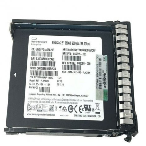 HPE P44008-S21 | PM893 960GB SATA 6Gbps Read Intensive 2.5-Inch BC Solid State Drive (SSD) for G10+ Server