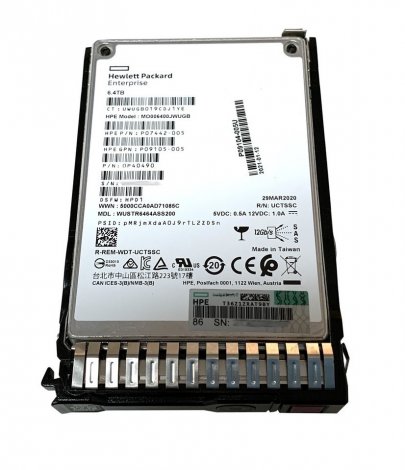 HPE P49057-S21 | 6.4TB SAS 24Gbps Mixed Use 2.5-Inch BC Solid State Drive (SSD) for G10+ Server