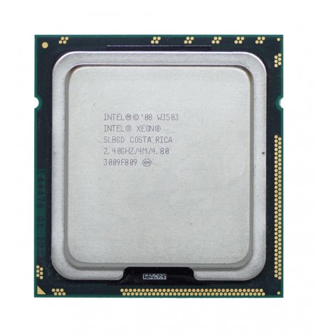 Intel AT80601002868AAS | Xeon W3503 Dual-Core 2.40GHz 4.80GT/s QPI 4MB L3 Cache Socket LGA1366 Processor