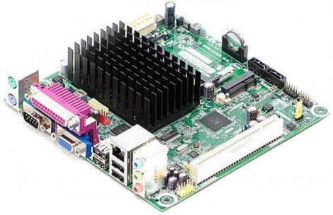 Intel BLKD525MWVE | Socket BGA NM10 Express Chipset Mini-ITX System Board (Motherboard) Supports Atom D525 DDR3 2x DIMM