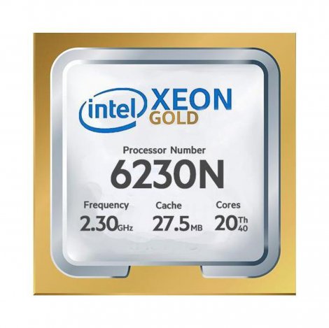 Intel CD8069504202700 | Xeon Gold 6230N 20-Core 2.30GHz 27.5MB L3 Cache Socket FCLGA3647 Processor