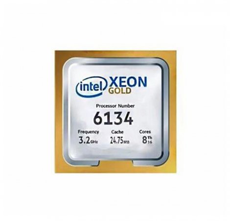 Intel Gold 6134 | Xeon 8-Core 3.20GHz 10.40GT/s UPI 24.75MB L3 Cache Socket LGA3647 Processor Gold