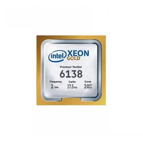 Intel Gold 6138 | Xeon Gold 20-Core 2.00GHz 27.50MB L3 Cache Socket 3647 Processor Gold
