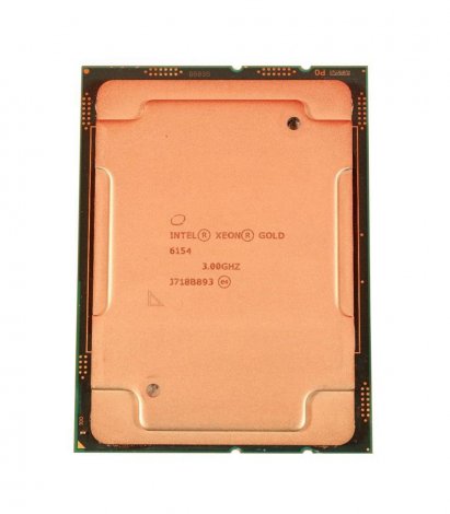 Intel Gold 6154 | Xeon Gold 18-Core 3.00GHz 10.40GT/s UPI 24.75MB L3 Cache Socket LGA3647 Processor Gold