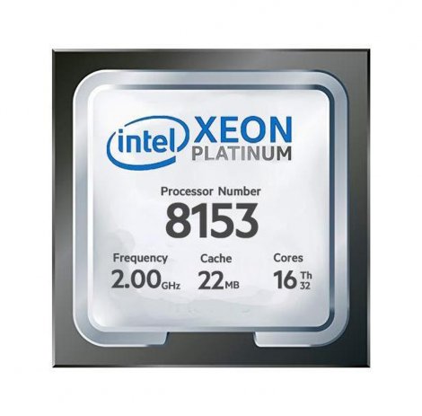 Intel Platinum 8153 | Xeon Platinum 16-Core 2.00GHz 10.40GT/s UPI 22MB L3 Cache Socket LGA3647 Processor Platinum