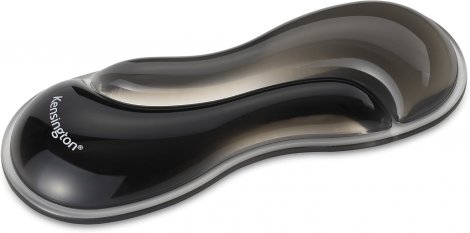 Kensington K62438NA | Slim Duo Gel Mouse Trackball Wrist Rest (Gray and Black)