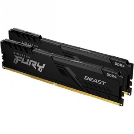 Kingston KF432C16BB1K2/32 | FURY Beast 32GB Kit (2x16GB) DDR4-3200Mhz PC4-25600 Non-ECC Unbuffered CL16 288-Pin UDIMM 1.35V Dual Rank x8 Memory Module