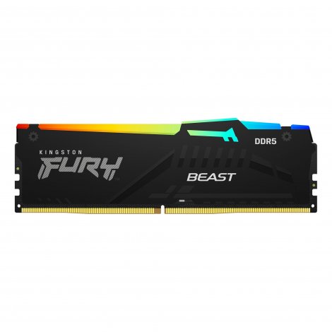 Kingston KF548C38BBA-32 | FURY Beast RGB 32GB DDR5-4800Mhz PC5-38400 Non-ECC Unbuffered CL38 288-Pin UDIMM 1.1V Memory Module