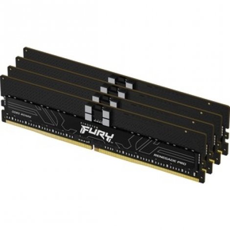 Kingston KF556R36RBK4-64 | FURY Renegade Pro 64GB Kit (4x16GB) DDR5-5600Mhz PC5-44800 ECC Registered CL36 RDIMM 1.25V Memory Module
