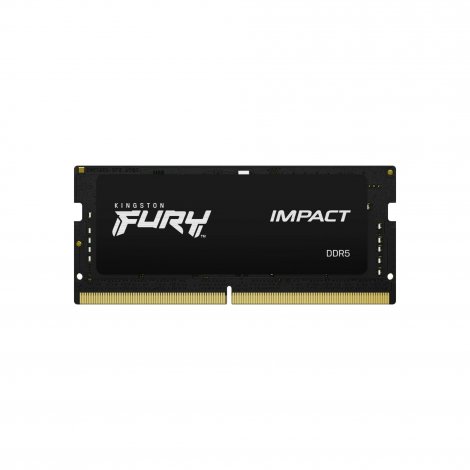Kingston KF564S38IB-16 | FURY Impact 16 GB (1x16GB) DDR5-6400Mhz Non-ECC Unbuffered CL38 262-pin SODIMM 1.35V 1RX8 Memory Module