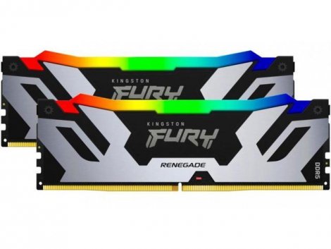 Kingston KF580C38RSAK2-32 | FURY Renegade 32GB (2 x 16GB) Kit DDR5-8000Mhz PC5-64000 Non-ECC Unbuffered CL38 288-pin DIMM 1.45V Single Rank Memory Module