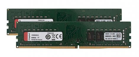 Kingston KVR32N22D8/16-B2 | 16GB PC4-25600 DDR4-3200MHz non-ECC Unbuffered CL22 288-Pin DIMM 1.2V Dual Rank Memory Module