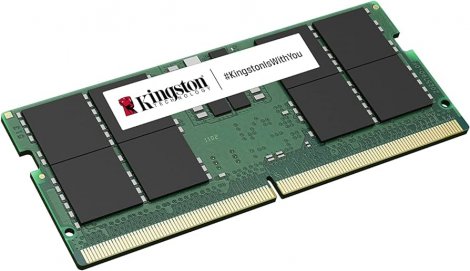 Kingston KVR56S46BD8-32BK | ValueRAM 32GB DDR5-5600Mhz PC5-44800 Non-ECC CL46 262-pin SoDIMM Dual Rank Memory Module