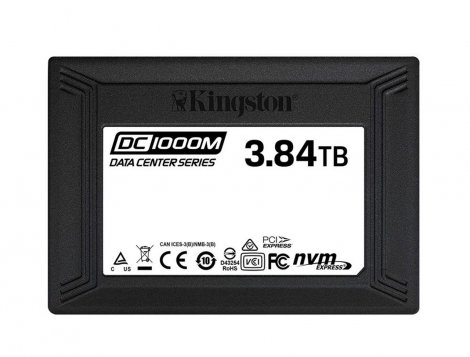 Kingston SEDC1000M/3840G | DC1000M Data Center 3.84TB TLC PCI Express 3.0 x4 NVMe Mixed Use U.2 2.5-Inch Solid State Drive (SSD)