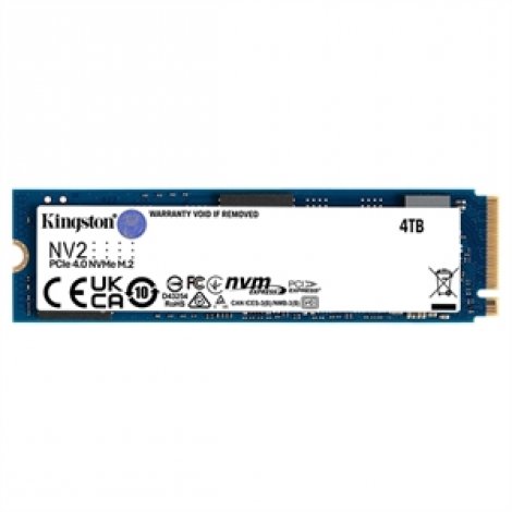 Kingston SNV2S/4000GBK | NV2 4 TB M.2 2280 PCI Express NVMe (PCI Express NVMe 4.0 x4) 2.5-Inch Solid State Drive (SSD)