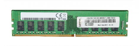 Lenovo 01KN325-11 | 16GB PC4-19200 DDR4-2400MHz ECC Unbuffered CL17 288-Pin DIMM 1.2V Dual Rank Memory Module for x3250 M6 3633/3943 System