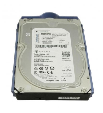 Lenovo 0C19502-01 | 1TB 7200RPM SATA 6Gbps Hot Swap 64MB Cache 3.5-inch Internal Hard Drive for ThinkServer TS140 and TS440