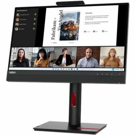 Lenovo 12N8GAR1US | ThinkCentre TIO22GEN5 22-inch Class Webcam Full HD LED Monitor 16:9 Black
