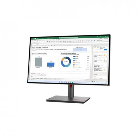 Lenovo 63A1ZAR1US | ThinkVision 27-Inch 2560 x 1440 Class WQHD IPS Monitor