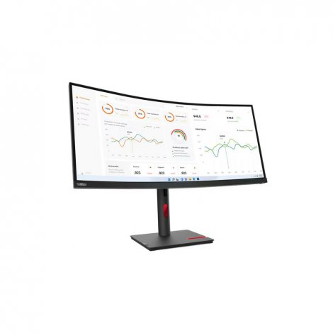 Lenovo 63D4GAR1US | ThinkVision T34w-30 34-inch Class UW-QHD Curved Screen LCD Monitor 21:9 Raven Black