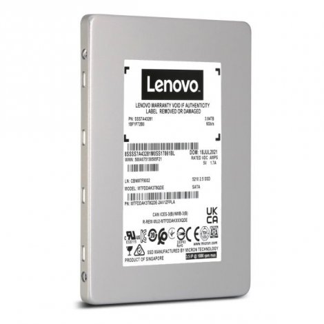 Lenovo SSS7A06754 | 5200 3.84TB SATA 6Gb/s 2.5-Inch Solid State Drive (SSD)