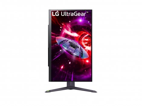 LG 27GR75QB-B | UltraGear 27-Inch Class WQHD Gaming LCD Monitor Black Matte Purple Gray