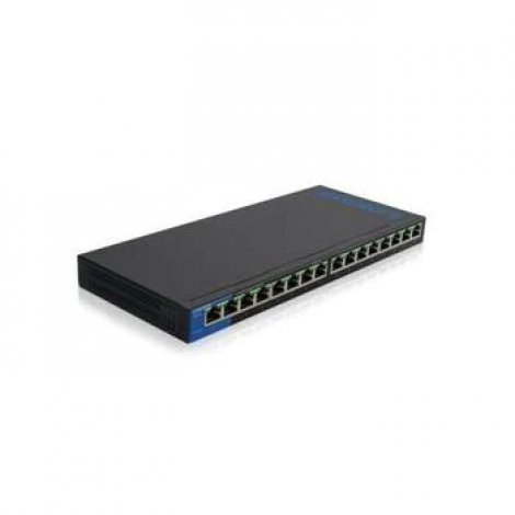 Linksys LGS116P-UK | 16-Ports Desktop Gigabit Poe Switch 16 Ports 8 X Poe 8 X Poe+ 10/100/1000base-t Wall Mountable