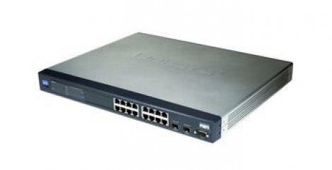 Linksys LKSSRW2016 | 16-Ports 10/100/1000 Gbit Switch With Webview