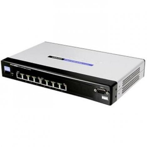 Linksys SRW208K9NAOB | Sf300 08 Srw208 K9 Na 8 Port 10 100 Managed Switch Open Box