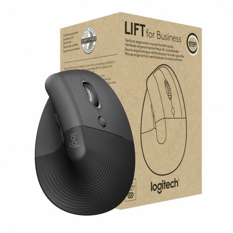 Logitech 910-006491 | Lift Vertical Mouse for Business / BOLT (Graphite)