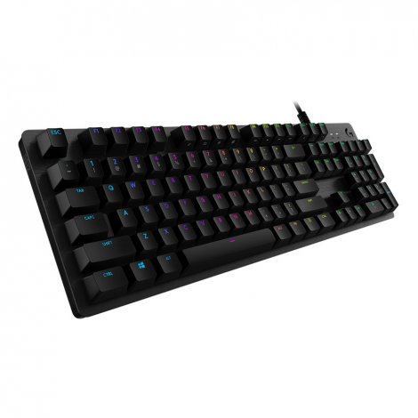 Logitech 920-009342 | G512 CARBON LIGHTSYNC RGB Mechanical Gaming Keyboard with GX Brown Switches and USB Passthrough (Tactile)