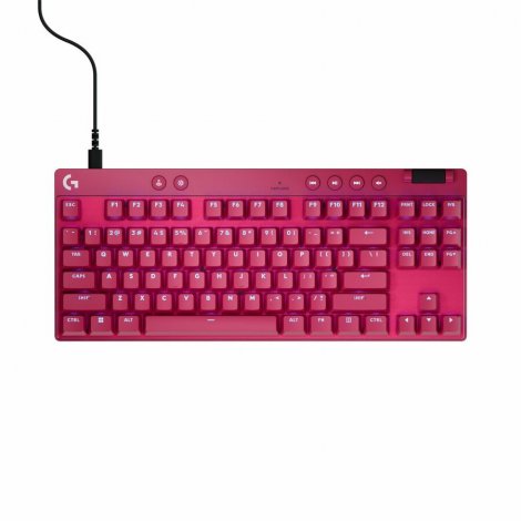 Logitech 920-013133 | G PRO X TKL RAPID Tenkeyless Wired Gaming Keyboard Magenta