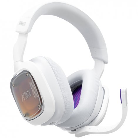 Logitech 939-001985 | Astro A30 49.2 ft Cable 32Ohm 20 Hz to 20 kHz Overthehead USB Type A Gaming Headset (White)
