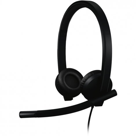 Logitech 981-001428 | H570e USB Wired Stereo Headset USB-A Noise-Canceling Mics MST Black