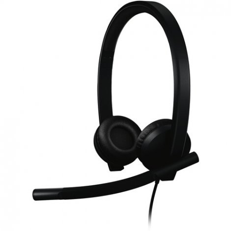 Logitech 981-001429 | H570e USB Wired Stereo Headset USB-C Noise-Canceling Mics MST Black