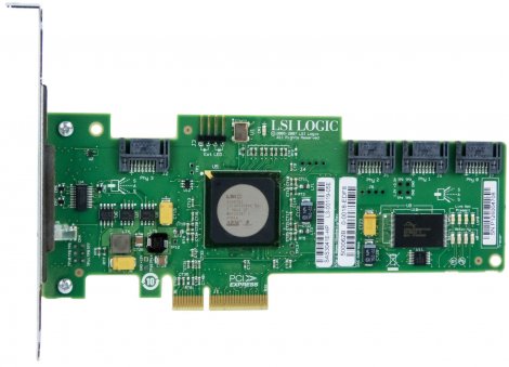 LSI SAS3041E-HP | 4-Port PCI-E SAS/SATA Raid Controller Card