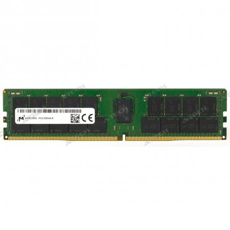Micron MTA36ASF8G72PZ-3G2B1 | 64GB PC4-25600 DDR4-3200MHz ECC Registered CL22 288-Pin RDIMM 1.2V Dual Rank Memory Module