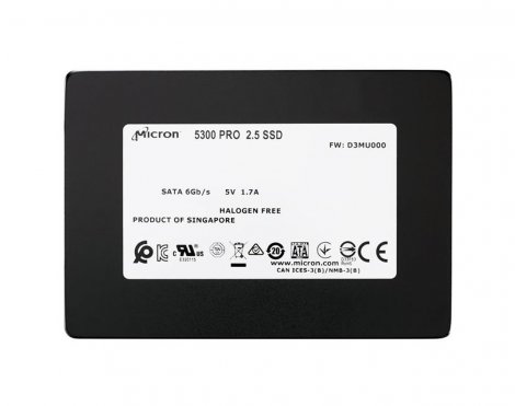 Micron MTFDDAK1T9TDS-1AW1ZAB | 5300 Pro Series 1.92TB TLC SATA 6Gbps 2.5-inch Solid State Drive (SSD)