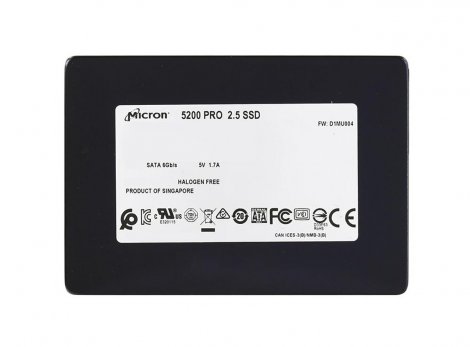 Micron MTFDDAK3T8TDD-1AT16AB | 5200 PRO Series 3.84TB TLC SATA 6Gbps Read Intensive (SED TCG) 2.5-inch Solid State Drive (SSD)