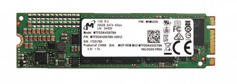 Micron MTFDDAV256TBN-1AR1Z | 1100 256GB TLC SATA 6Gbps M.2 2280 Solid State Drive (SSD)