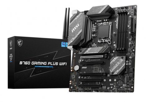 MSI B760 GAMING PLUS WIFI | Socket LGA-1700 Intel B760 DDR5 PCIe 4.0 ATX System Board (Motherboard)